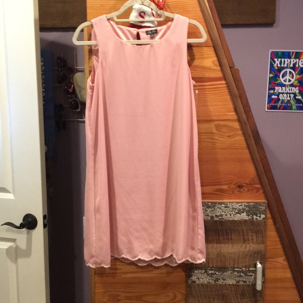 Pink sleeveless dress